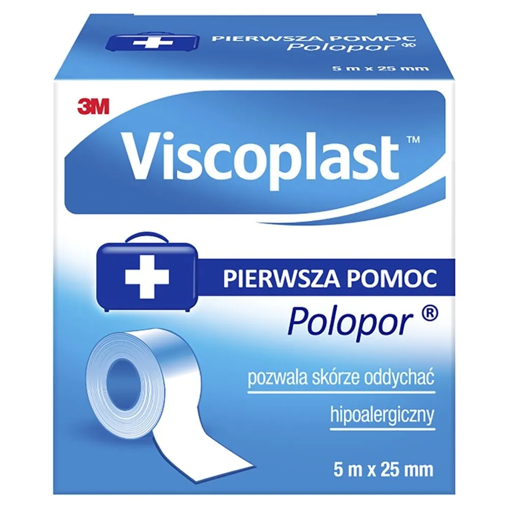 Viscoplast Polopor, Przylepiec włókninowy, 5x0,025m