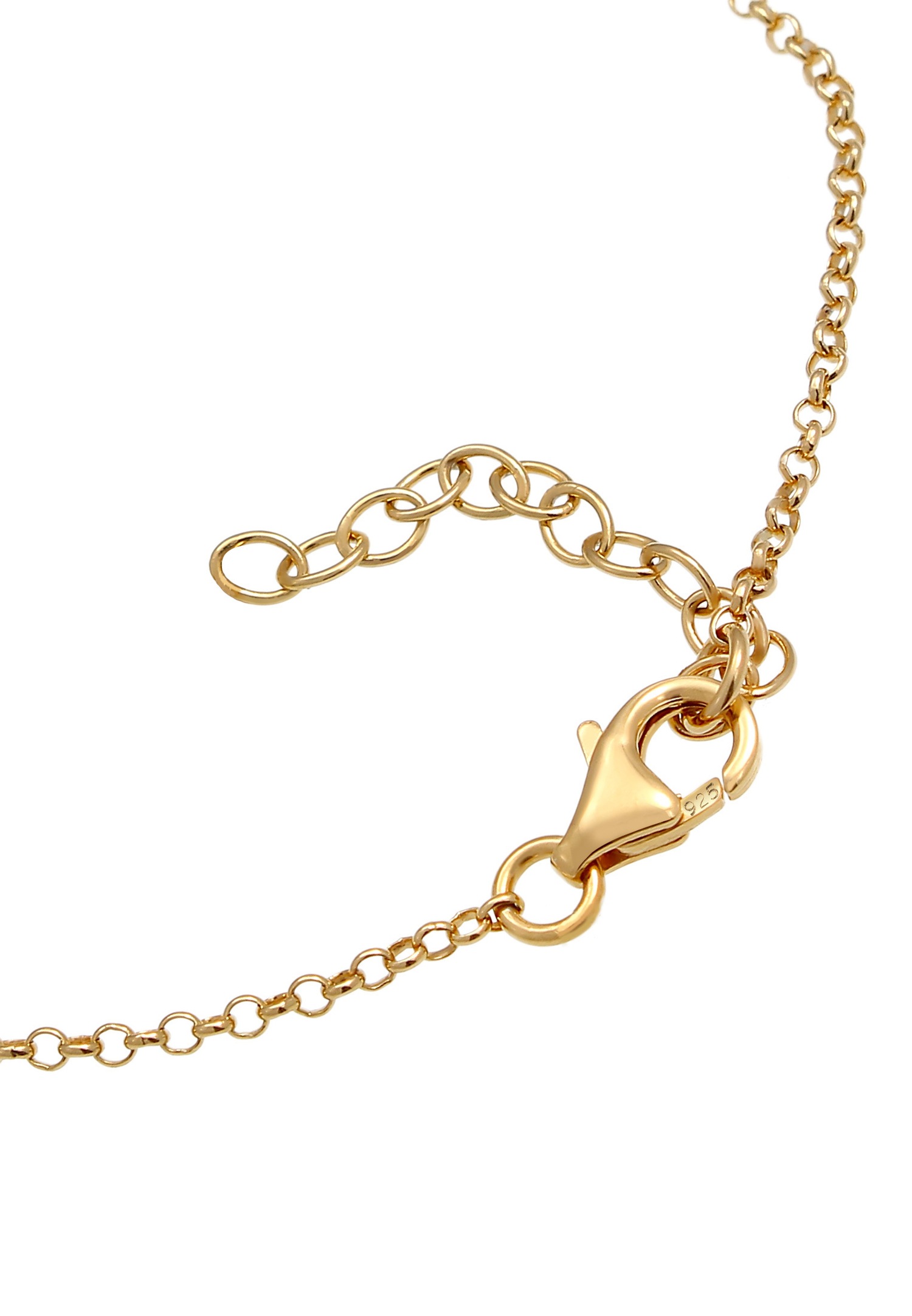 Elli Love Amour Libellé Réglable Bracelet Femme - (925/1000) Argent