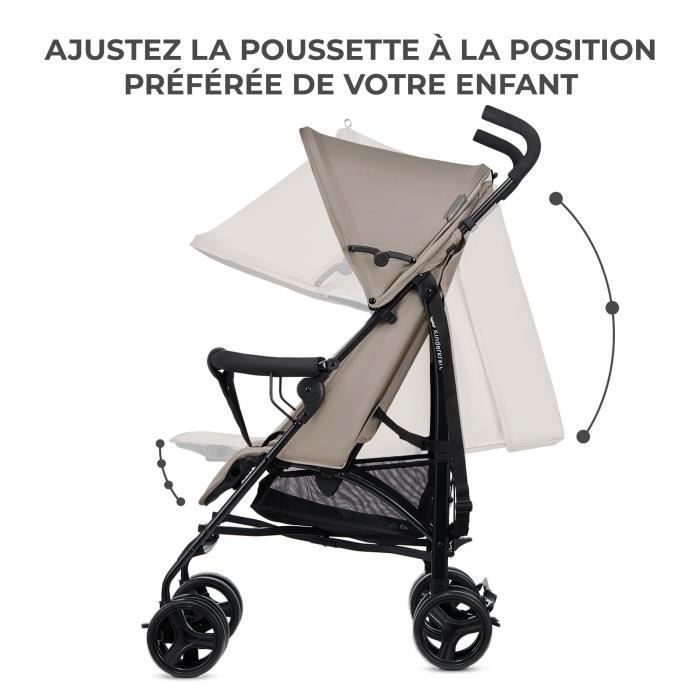 Poussette KinderKraft TIK légère pliable Beige