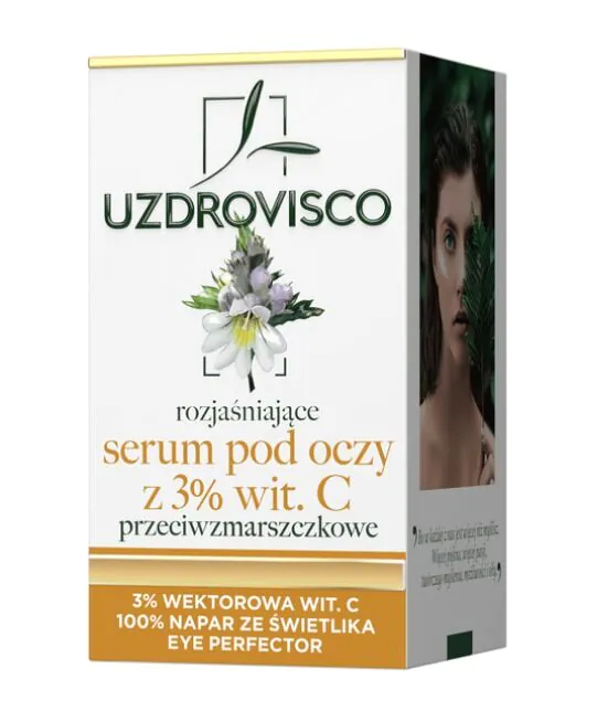 Uzdrovisco 3% wit. C - Świetlik Rozjaśniające serum pod oczy przeciwzmarszczkowe 15ml