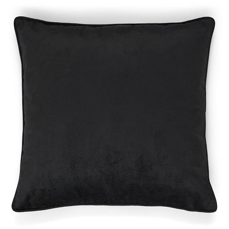 Hjem Pudebetræk 45x45 cm fløjl sort