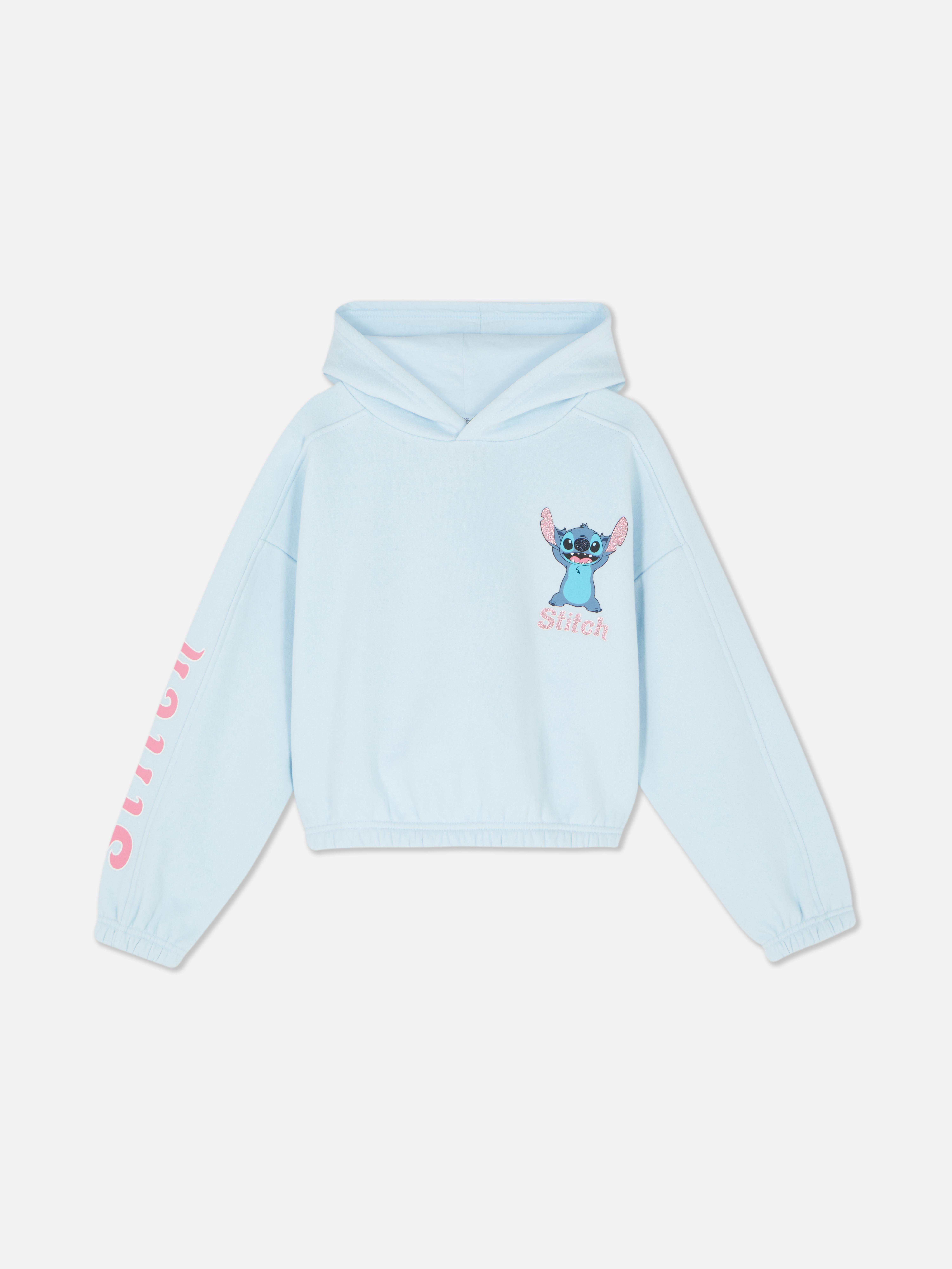 Disney Stitch Hoodie mit Print Ein Disney Stitch Hoodie mit Paspelierung und elastischen Bündchen