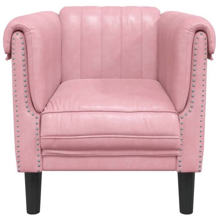 vidaXL Fauteuil, Chaise de Relaxation avec Accoudoirs et Dossier, Canapé de Salon Salle de Séjour Intérieur, Moderne, Rose 372568