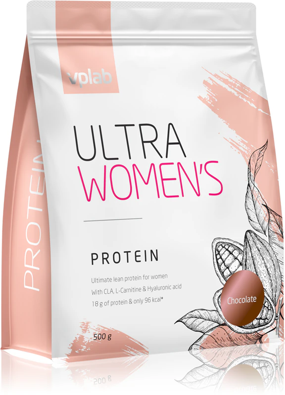 VPLab Ultra Women's Protein, suplemento alimentar à base de proteína de soro de leite para mulheres.