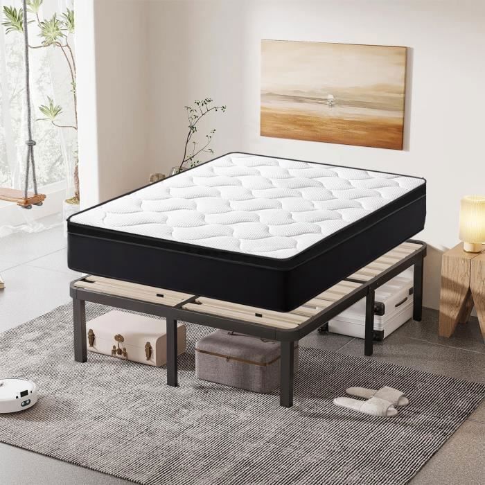 Mattress and Bed Base Set 160x200cm - FRIXOVEL - Memory Foam - Balanced - Good Sleeping Independence