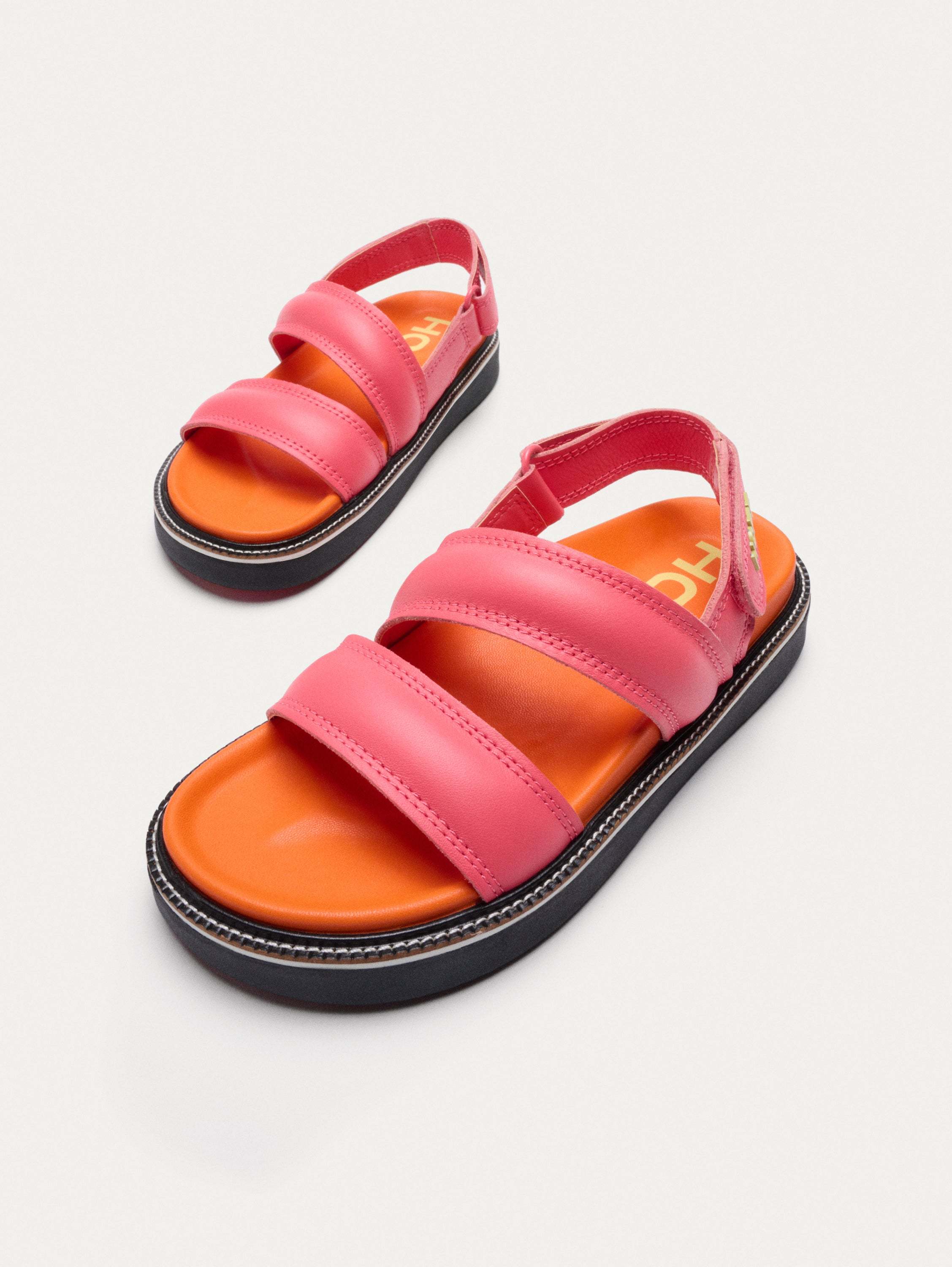 SANDALIA PIEL ROAD ROSA