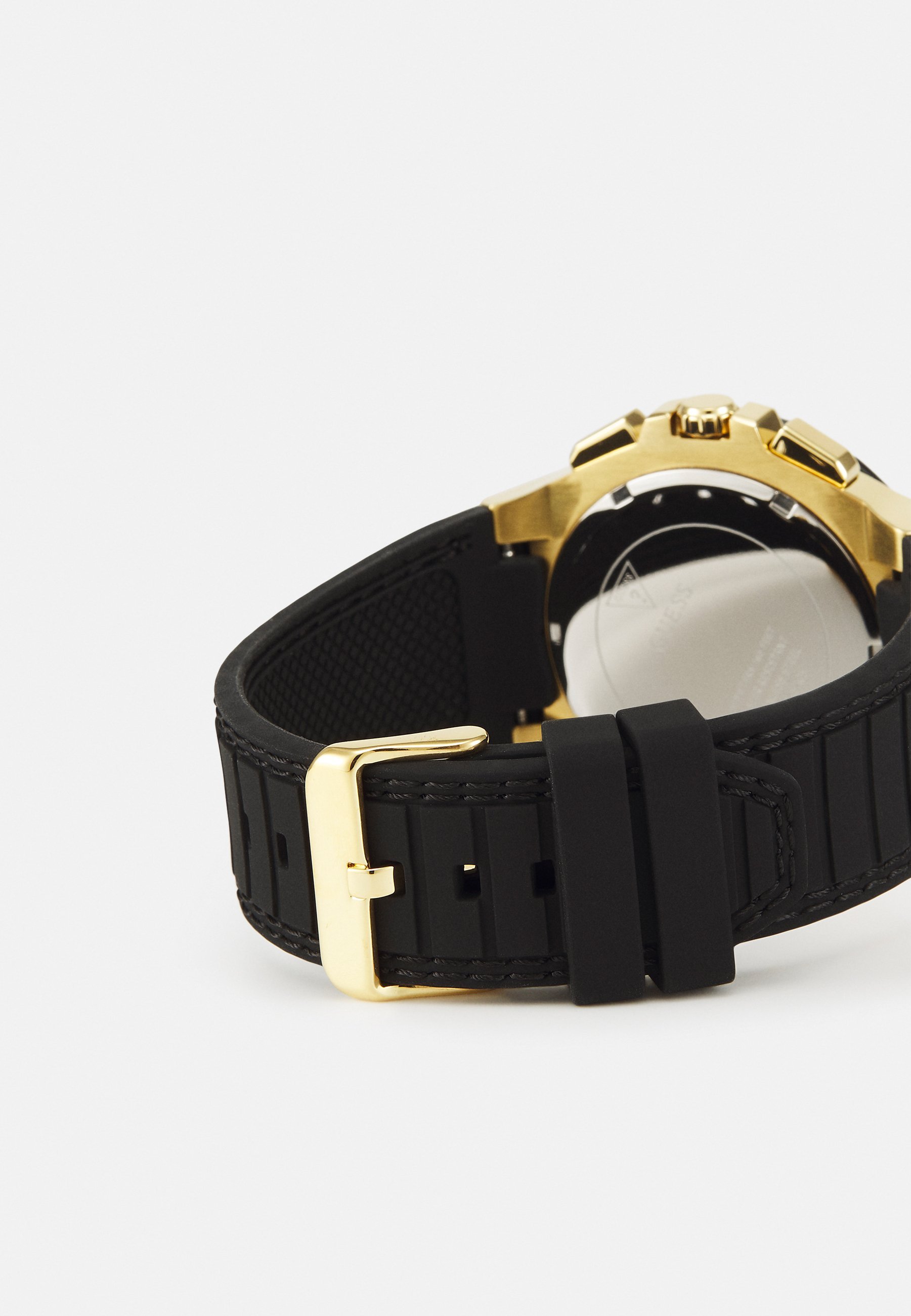 Guess CIRCUIT - Horloge - zwart met zonnestralen/goudkleurig