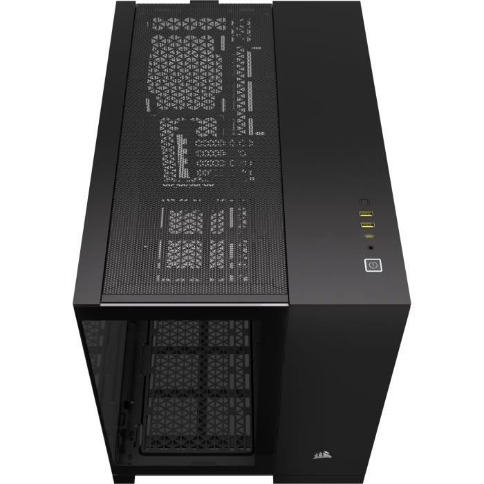 Boîtier PC - CORSAIR - 2500X Tempered Glass Micro ATX Dual Chamber - Noir