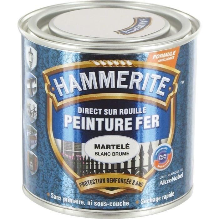 Hammerite Hammered Iron Paint - JULIEN - 0.25L - Slate Grey - Exterior - Matte - Specific