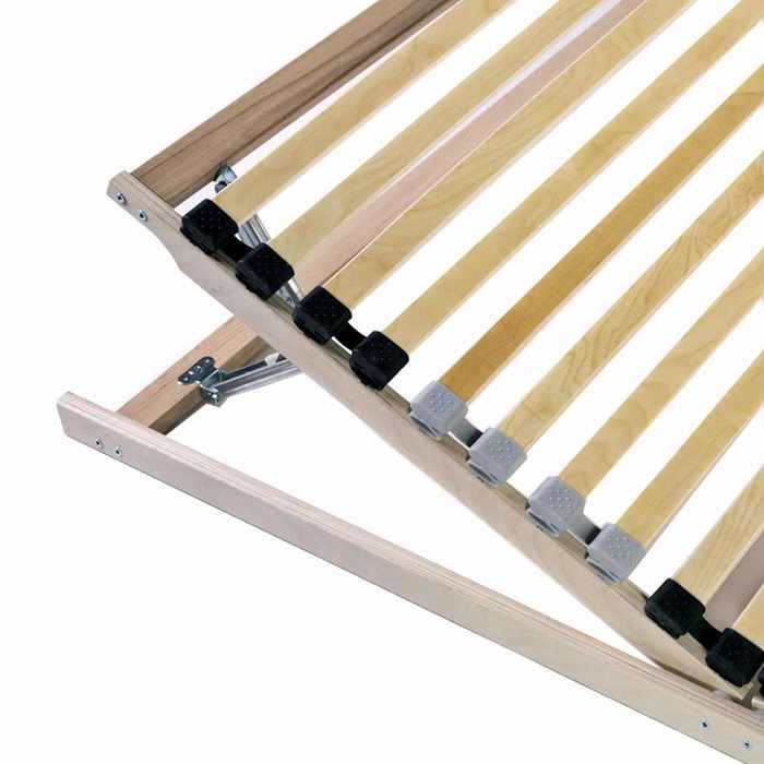 Base de cama de láminas vidaXL Marrón 120x190 cm - Madera maciza de haya - 190x120 cm 5249387