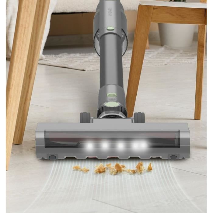 Aspirapolvere a bastone con base di svuotamento - ARTHUR MARTIN - AMAB148 – 200 W – Autonomia 40 min – 80 AW - Grigio