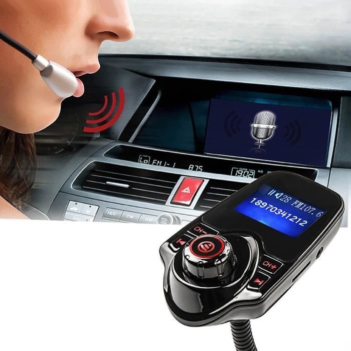 Transmisor FM - LCC - T10 - Bluetooth V3.0 - Kit manos libres - Rojo