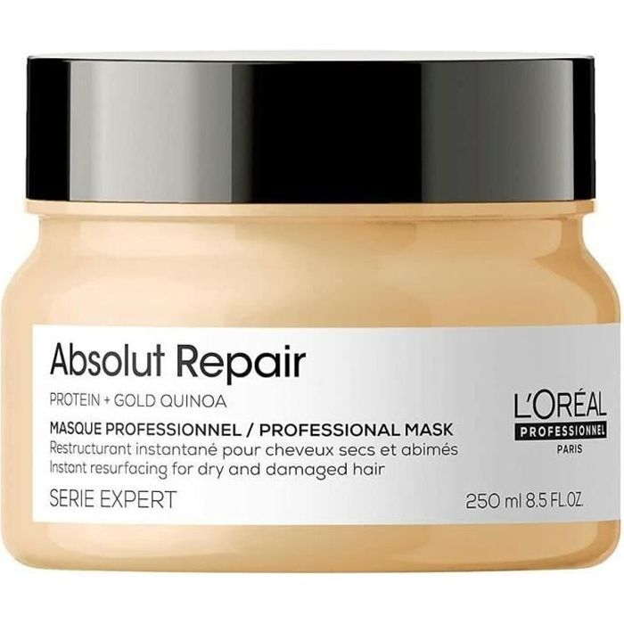 Haarmasker - L'Oréal Professionnel - Absolut Repair - 250 ml - Beschadigd haar - Herstelt en restructureert