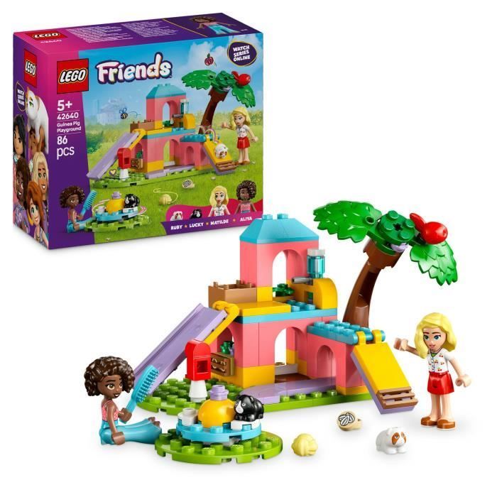 LEGO Friends 42640 Parco giochi per porcellini d'India - Giocattolo e gioco di ruolo per bambini dai 5 anni in su