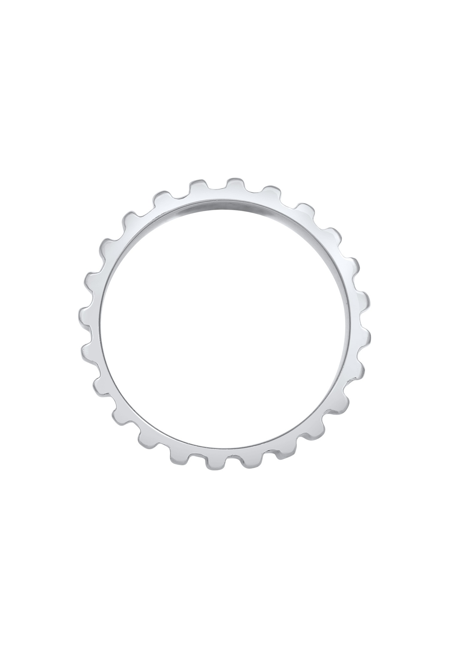 Elli PREMIUM Elli PREMIUM Bague Femmes Bande rainures tendance en argent sterling 925 rhodié
