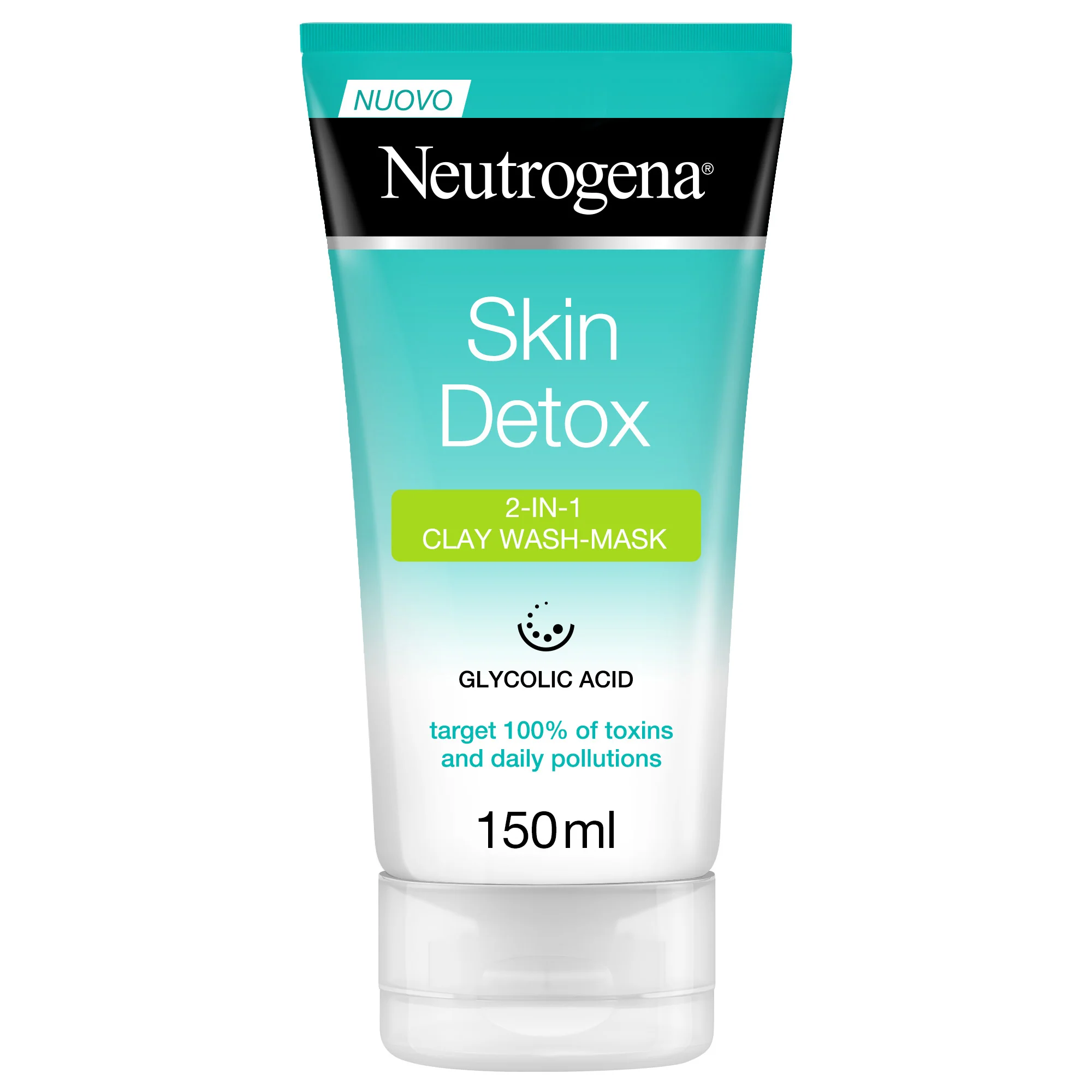 Viso Skin Detox Maschera Purificante all'Argilla 2in1 - Maschera Purificante viso, Crema detergente viso