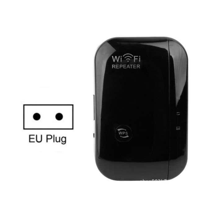 WiFi Répéteur Amplificateur, 300 Mbps Répéteur 2.4G WiFi Extender Avoir AP/Répéteur et WPS Fonction, avec RJ45 Câble Réseau