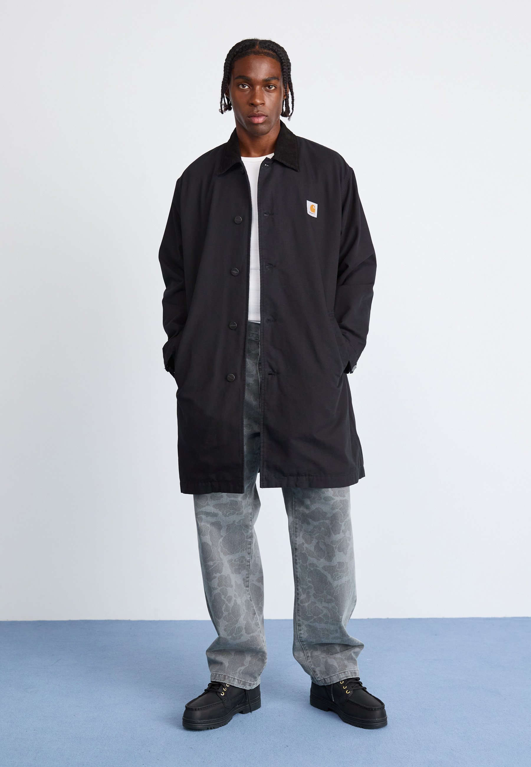 Casaco Carhartt WIP WEBSTER - Trench coat - preto