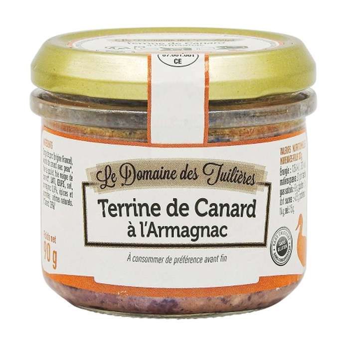 Domaine des Tuilières - Terrina de pato con armagnac - Tarro 90g