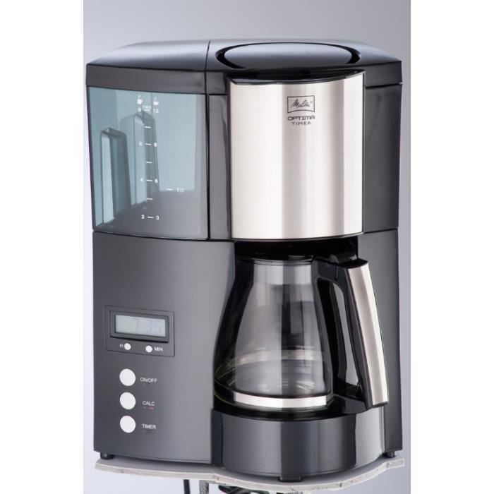 Cafeteira de filtro programável com timer Optima - MELITTA - 100801 - 1L - 850W