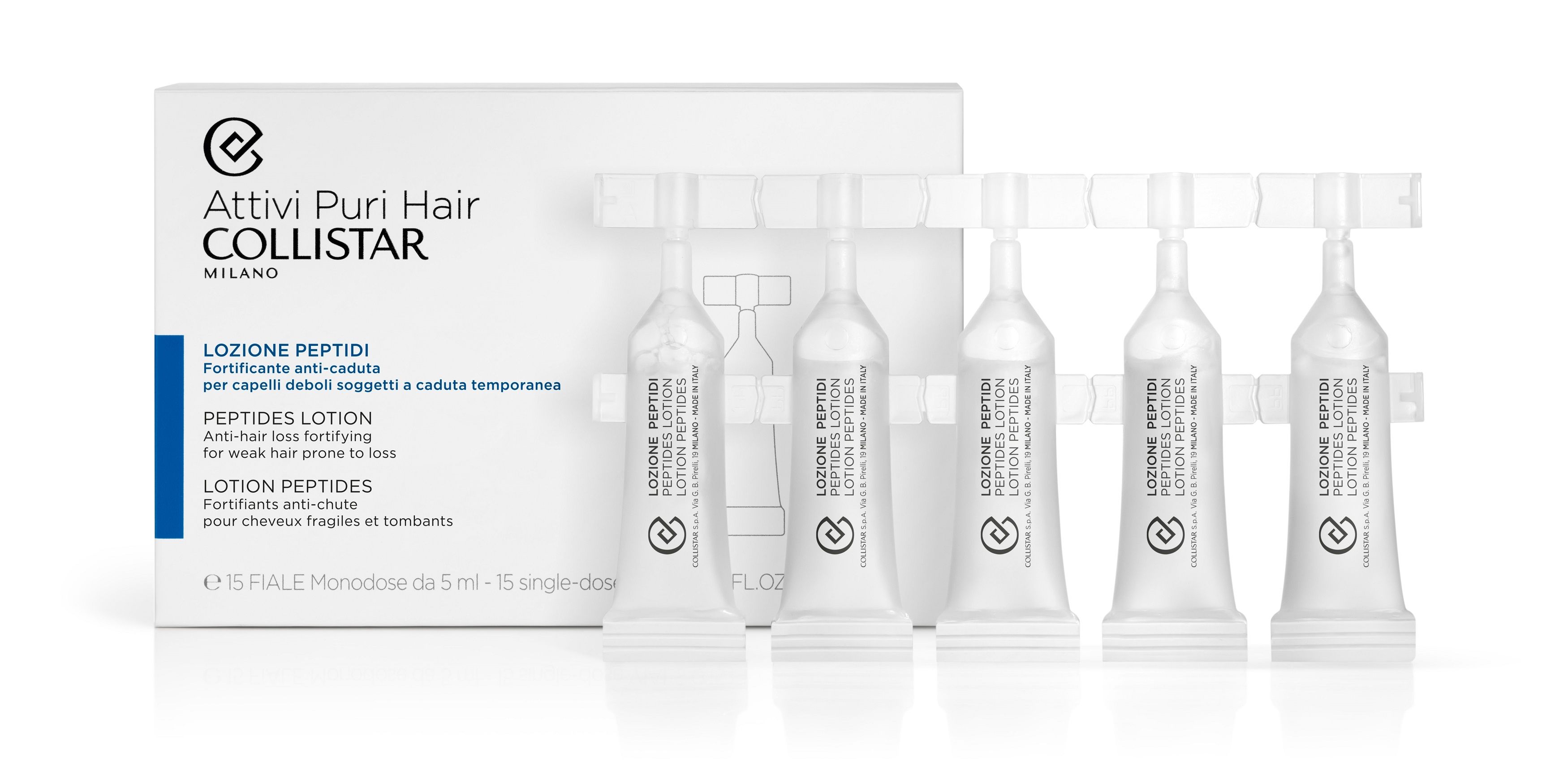 Attivi Puri Hair ampule proti izpadanju las s peptidi Tretmaji/šamponi proti izpadanju las