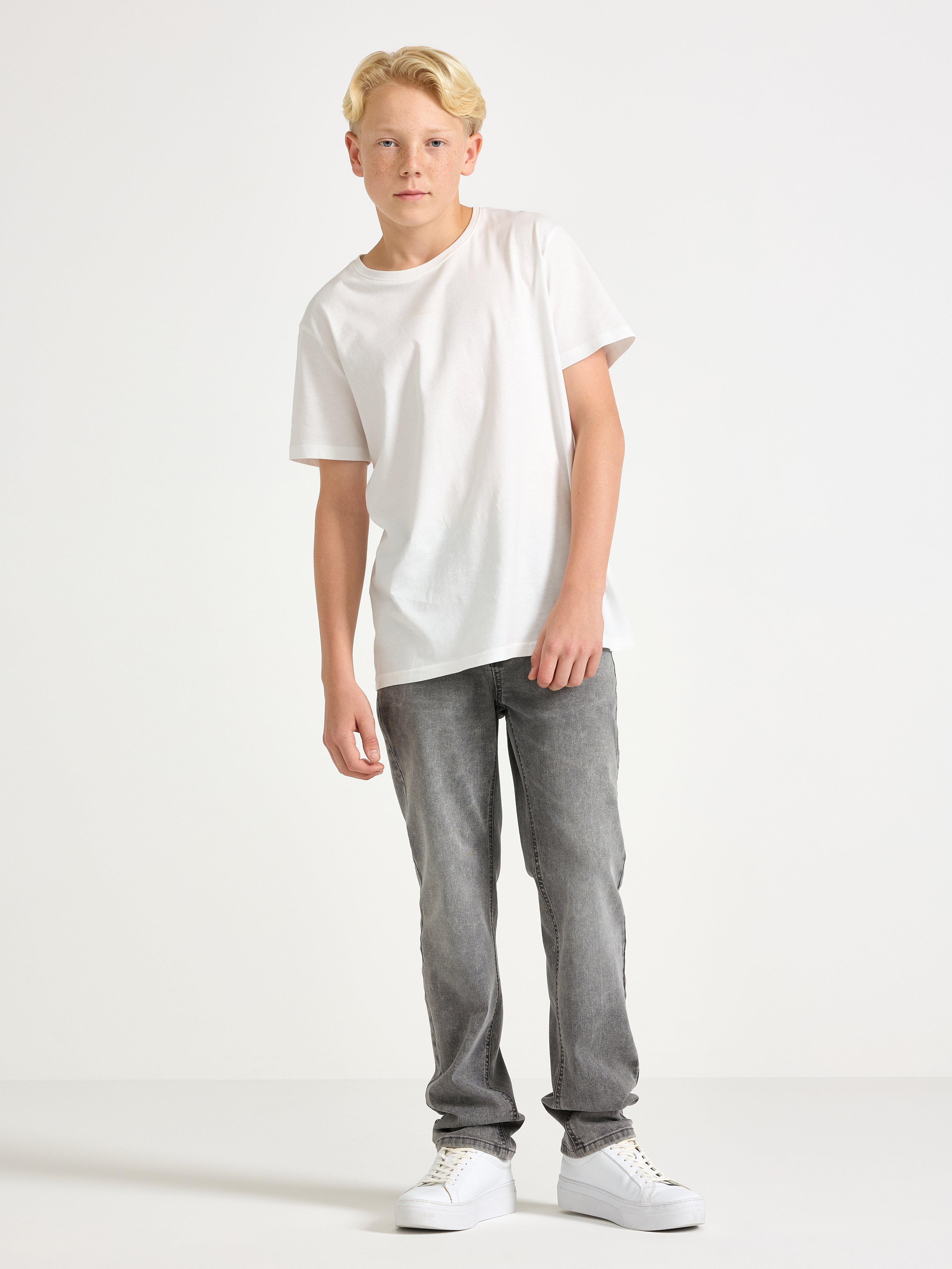 Pantalones vaqueros rectos STAFFAN, de elasticidad media, color gris.