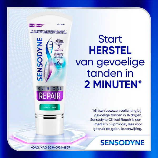 Sensodyne Clinical Repair Tiefenreinigung Zahnpasta<br>Medizinprodukte - 75 ml