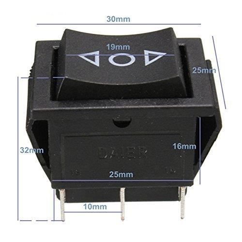 Interruptor basculante momentáneo DPDT de 6 pines para antena de techos corredizos, 12 V, para elevalunas eléctricos, CA 250 V-16 A