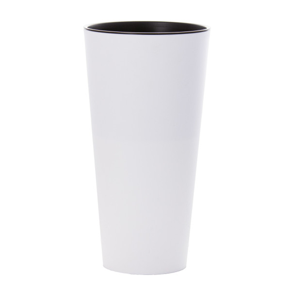 Doniczka Ogrodowa Osłonka 28.6 Cm Matowa Tubus Slim Donica Wysoka Z Wkładem