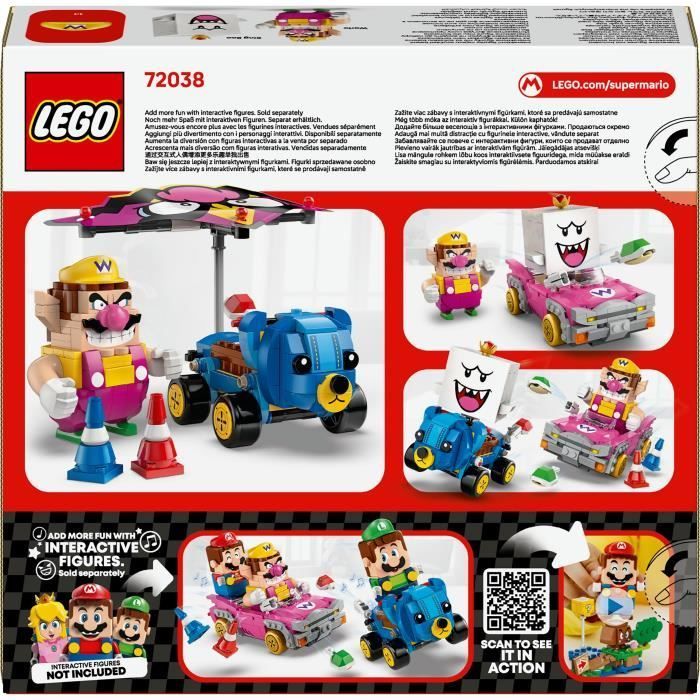LEGO Super Mario 72038 Mario Kart – Wario et Roi Boo - Jeu de Construction dès 8 ans