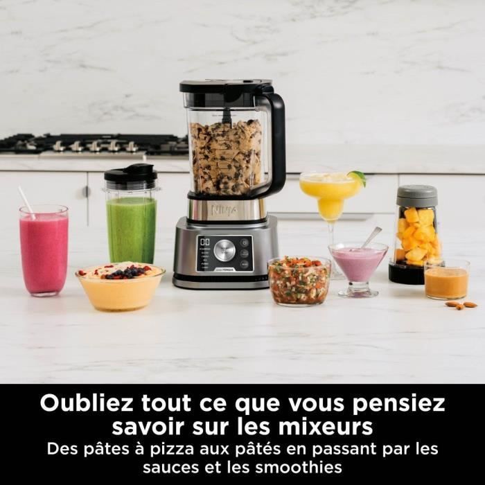 Frullatore Ninja 3 in 1 Foodi Power Nutri CB350EU - Programmi automatici - Caraffa da 2,1 l, ciotole da 700 ml e 400 ml - 1200 W