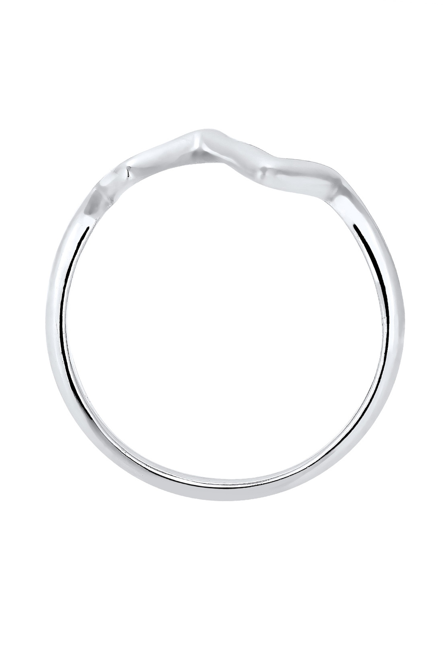 Elli Femmes Cœur battant look géo en argent sterling 925