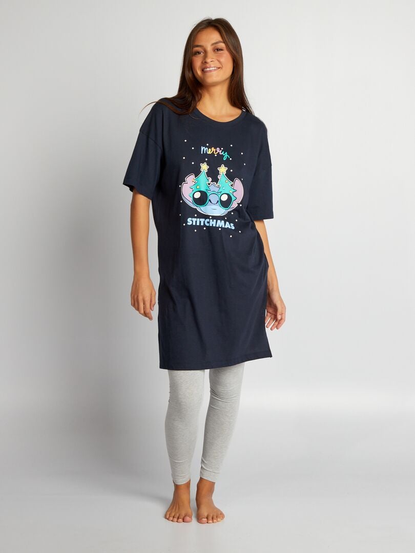 Camisón y leggings Stitch - AZUL
