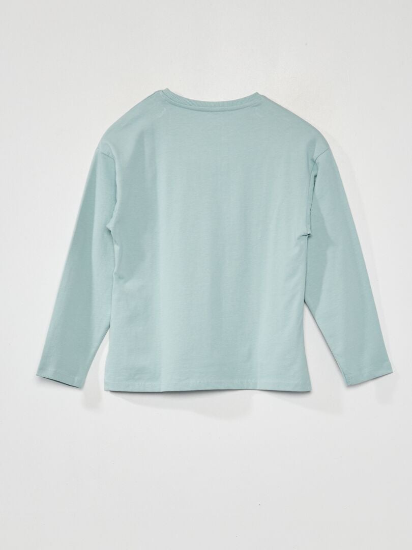 Camiseta de manga larga - Azul claro