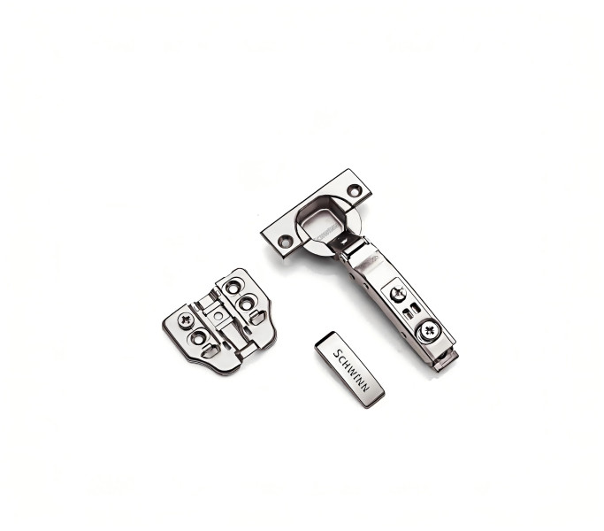 Zawias meblowy Schwinn 105 stopni 3D cichy domyk clip on  4 szt.