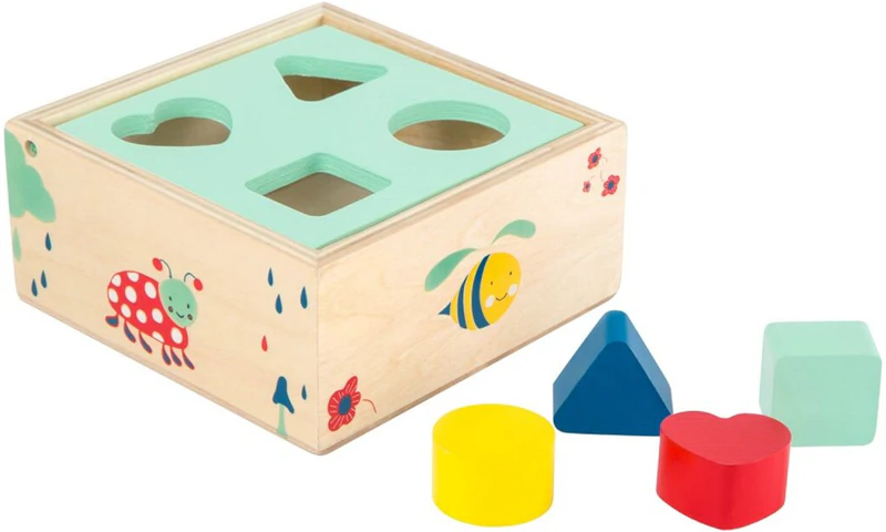 Kleines fußförmiges, formpassendes Würfel-Wald-Holzpuzzle