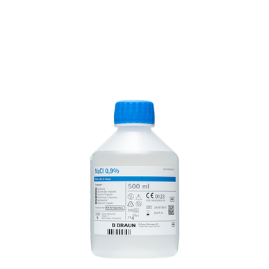 Ecotainer Steriili fysiologinen suolaliuos Bbraun 500 ml 500 ml