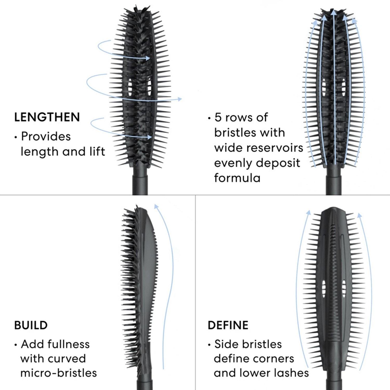 Riasenka bareMinerals Mascara Strength & Length s obsahom séra - 8 ml