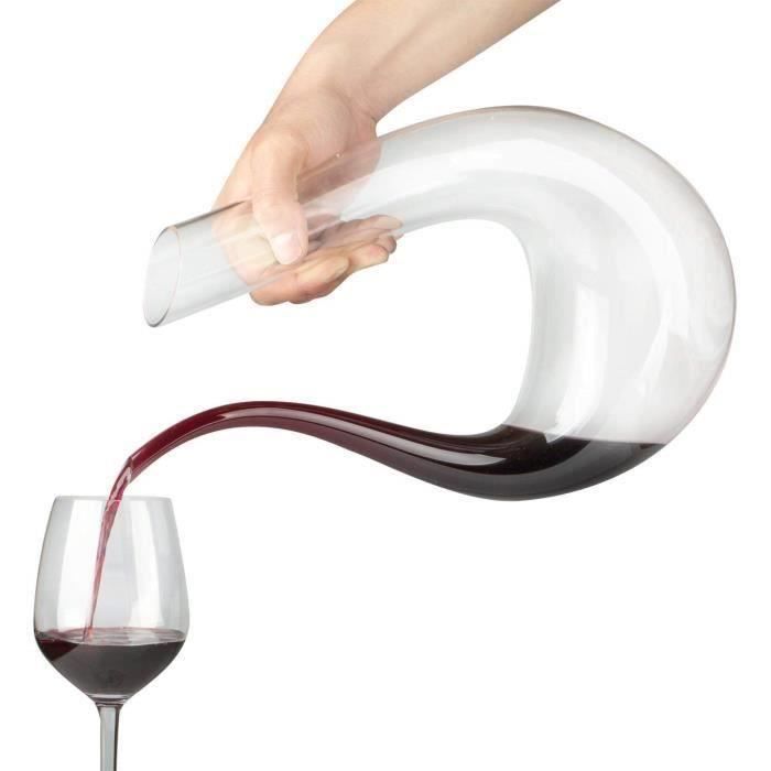 Decantador L618, jarra decantadora clásica Smaier de 1,5 L con aireador de vino, accesorios para vino.