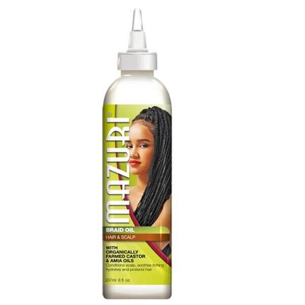 Olio per trecce Mazuri per capelli e cuoio capelluto