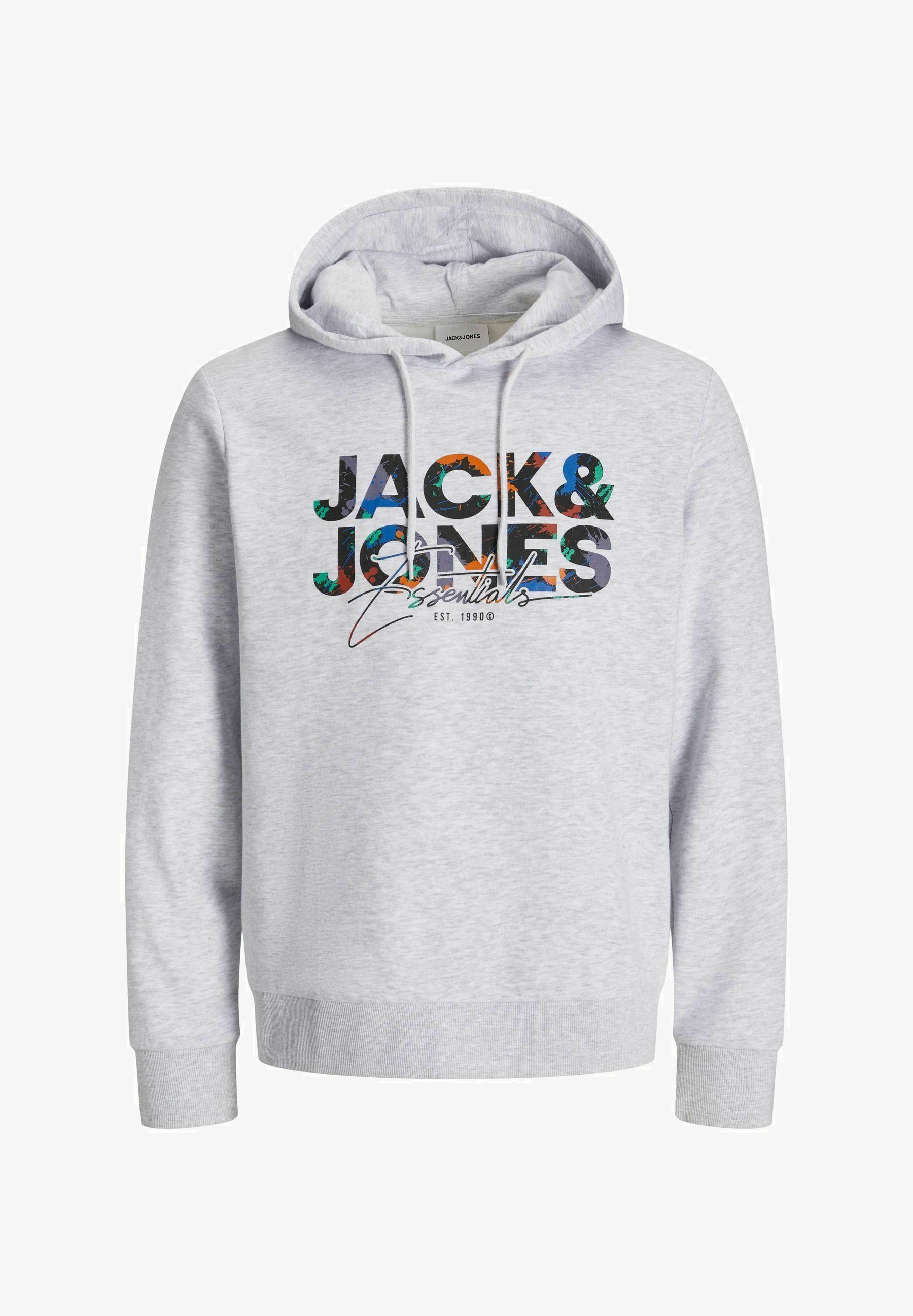 PLUS SIZE LOGO - Hettegenser - white melangeJack & Jones