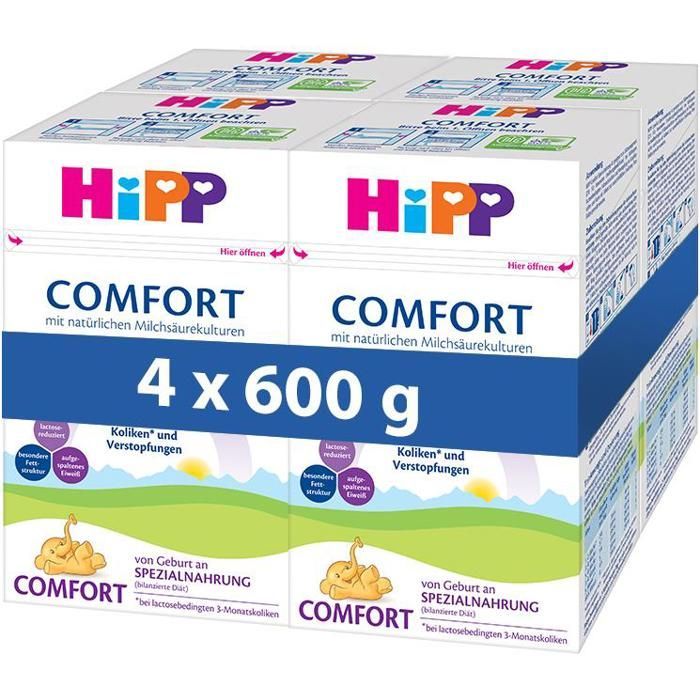 HiPP Comfort comida especial para bebé 4×600 g