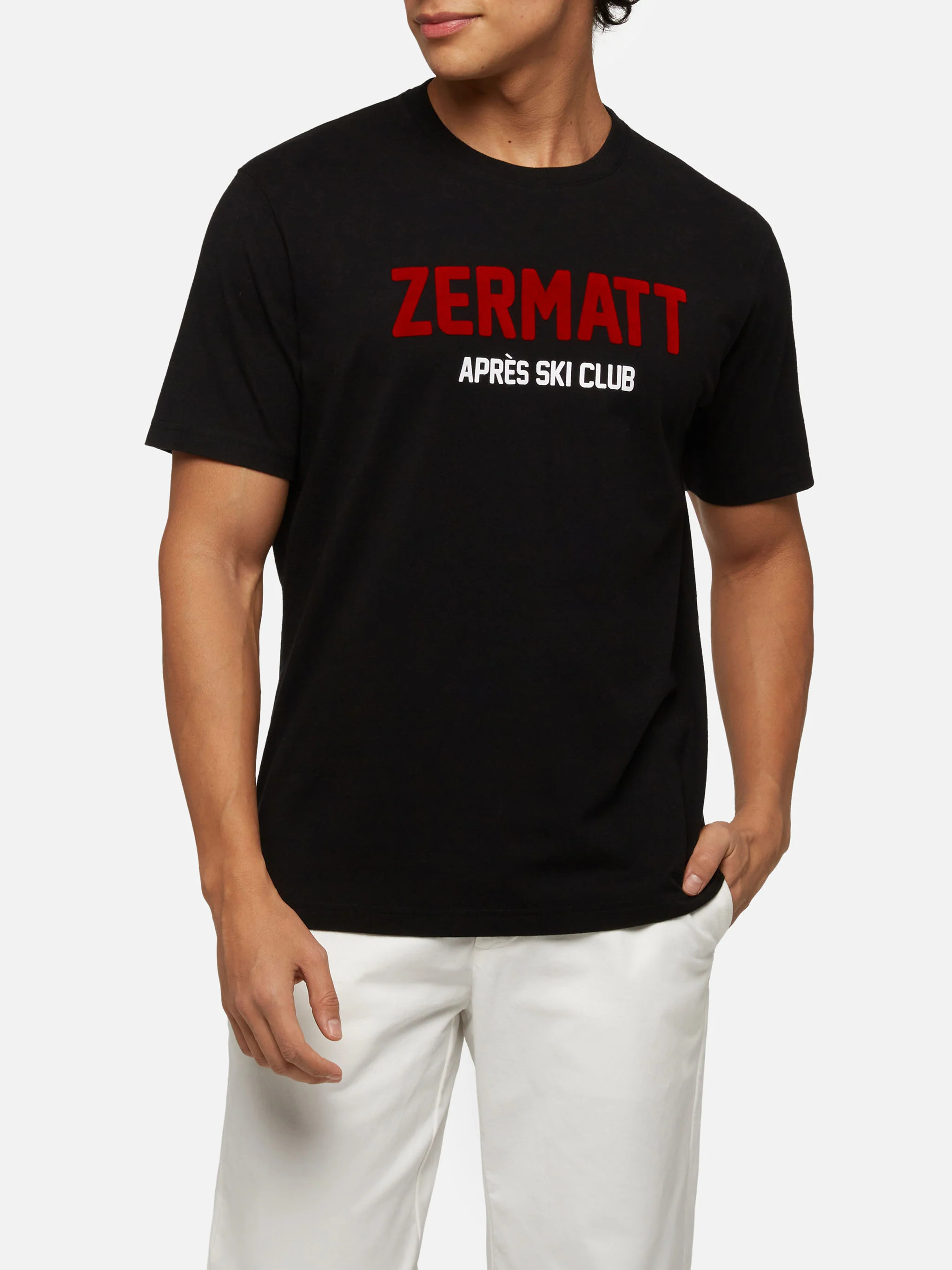 Camiseta de algodón de invierno Arnott con estampado de après-ski de Zermatt