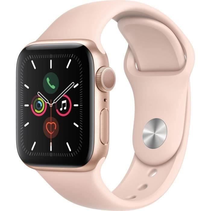Apple Watch Series 5 GPS 40mm Cassa in alluminio oro - Cinturino oro rosa - S/M (2019) - Ricondizionato - Condizioni eccellenti