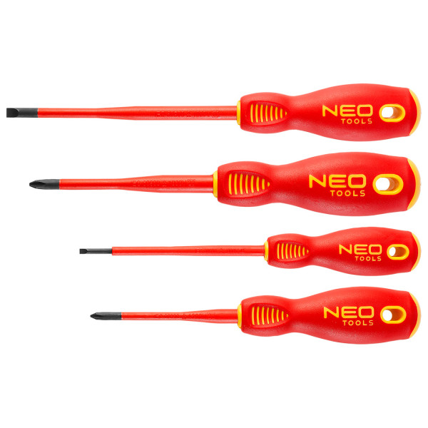Wkrętaki śrubktręty elektryka 4szt. 1000V, slim fix, NEO