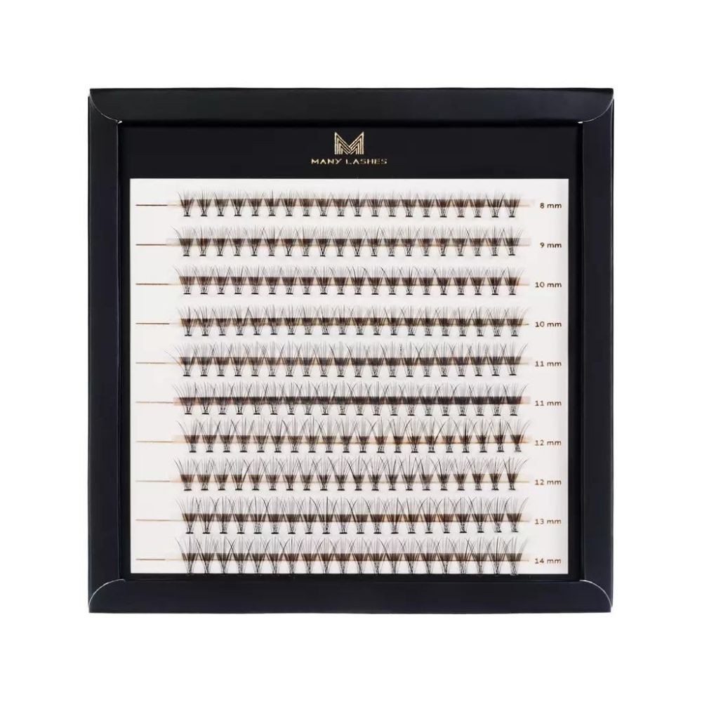 Mange Beauty Master-bokser Superblack Silk Eyelashes for enkeltpersoner