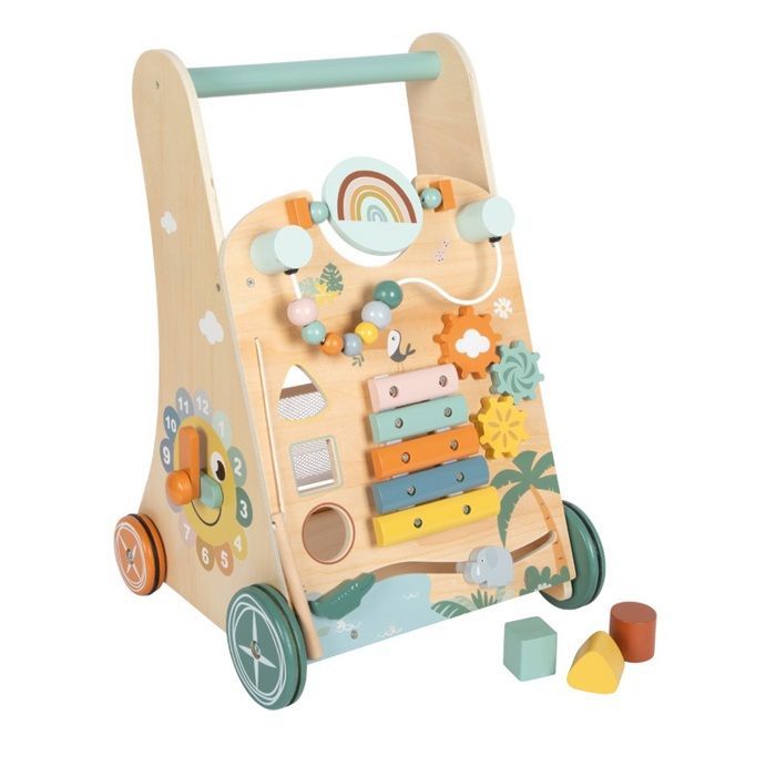 Loopstoel - Small Foot Company - Safari - 3 speeloppervlakken - Houten xylofoon - 12 maanden en ouder