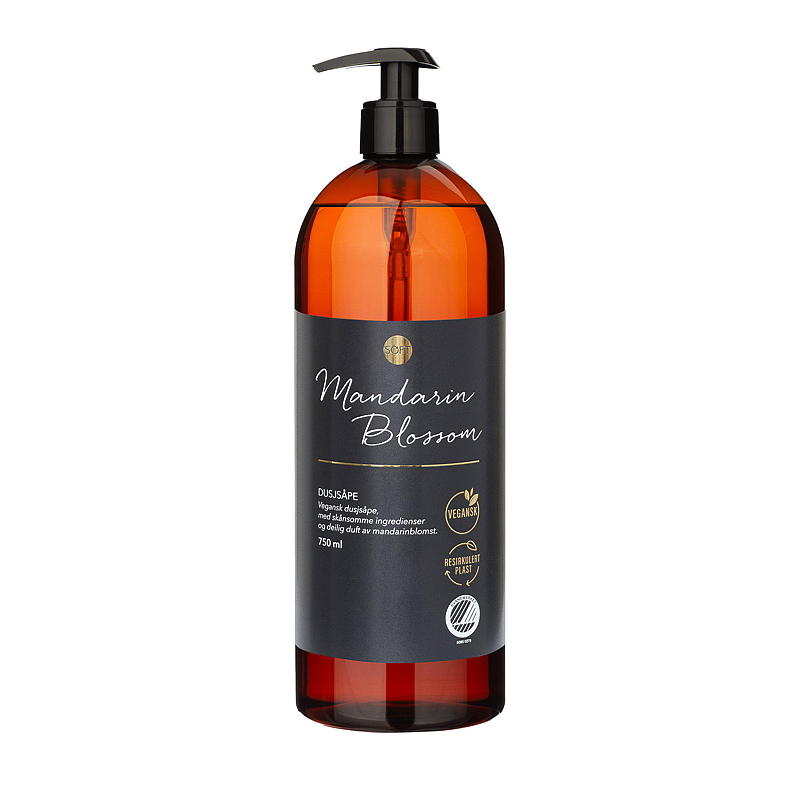 Myk dusjsåpe 750 ml Mandarinblomst