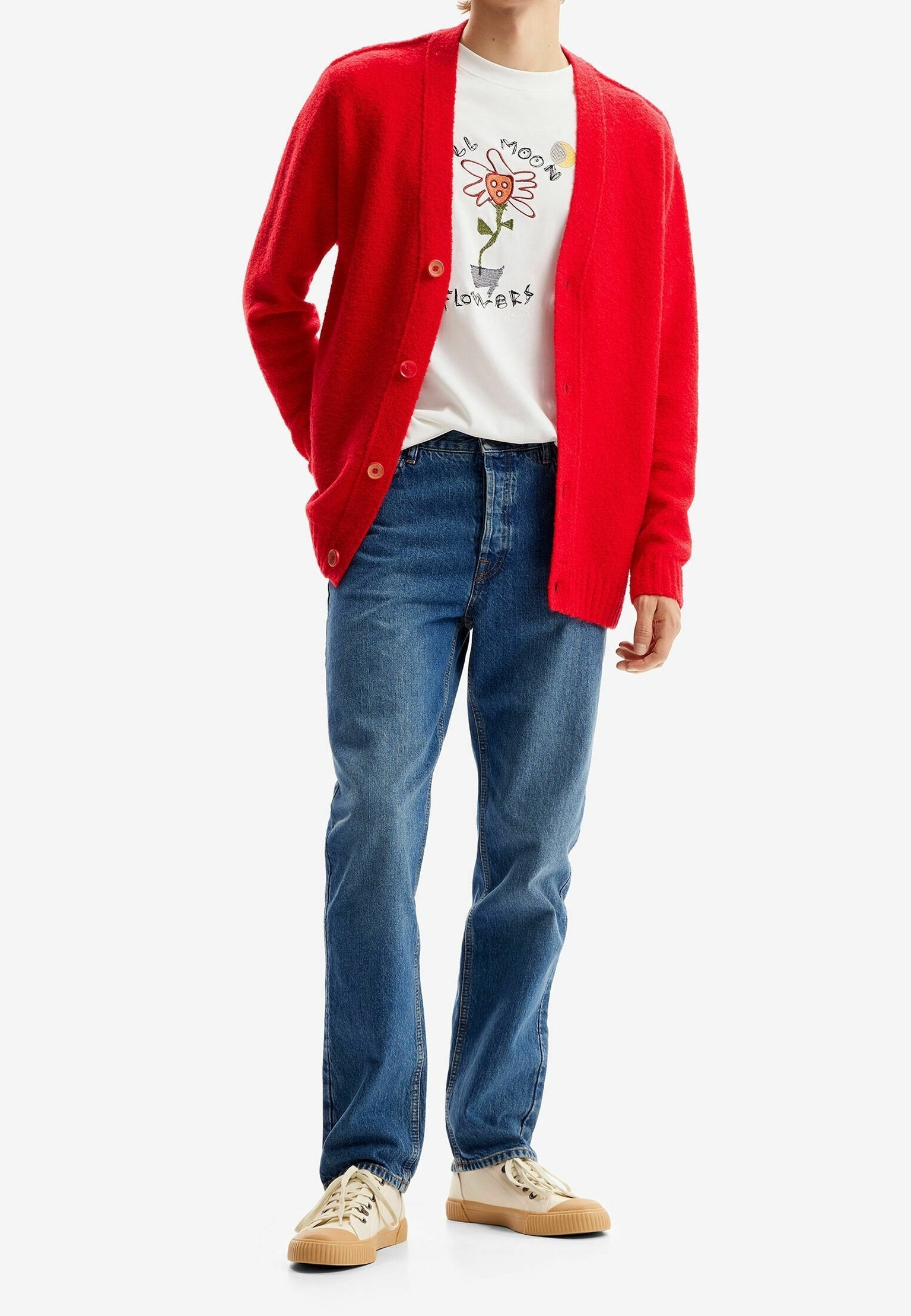 Desigual Cardigan - czerwony