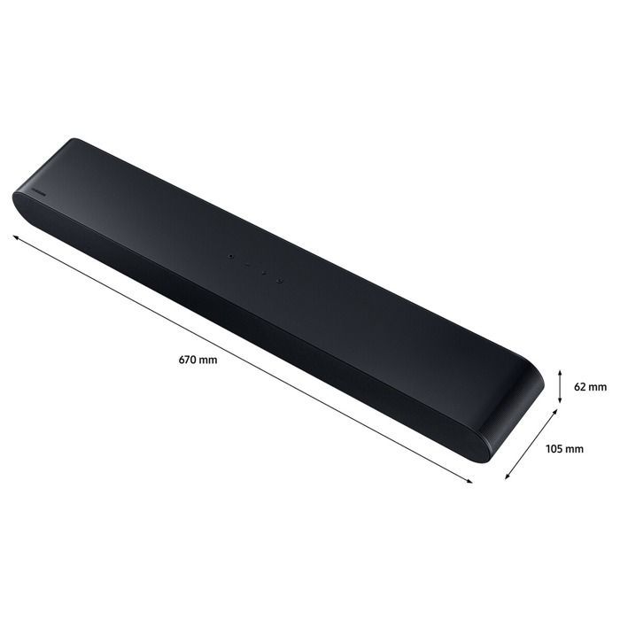 Soundbar Samsung Serie S HW-S66D/XE Dolby Atmos, colore nero.